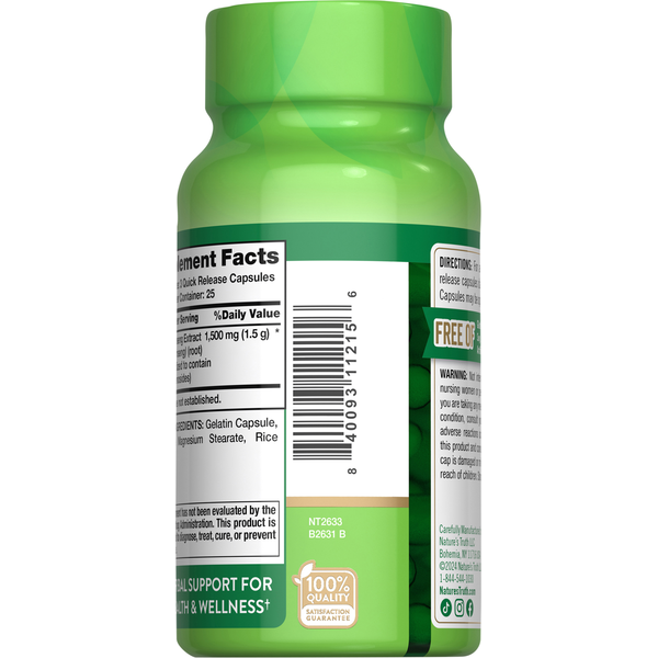 Capsules de Ginseng Coréen de Nature's Truth