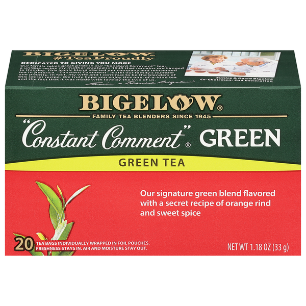 Bigelow Green Tea - 20 Individually Wrapped Bags