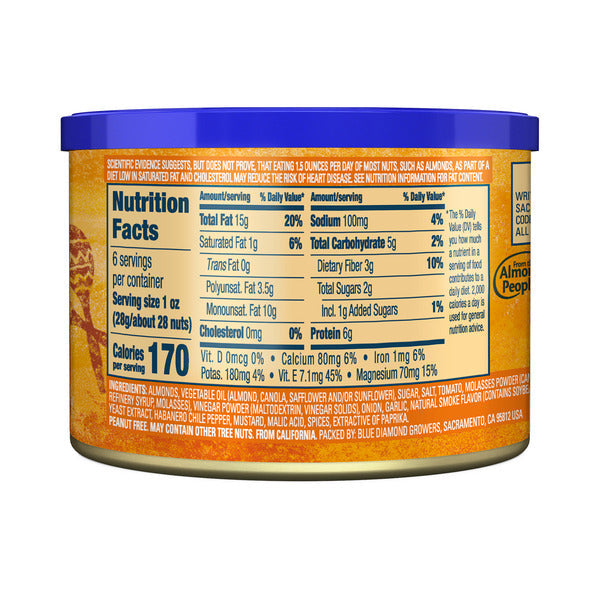 Almendras Blue Diamond BOLD, Habanero BBQ