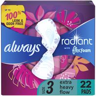 Always Infinity Radiant Extra Heavy Flow Pads