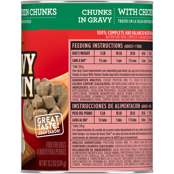 Gravy Train Chunks in Gravy with Chicken for Dogs