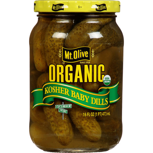 Cornichons bio kasher Mt. Olive - Pickles premium