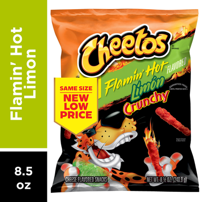 Cheetos Crunchy Flamin' Hot Limon Cheese Snacks
