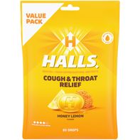 Halls Relief Honey Lemon Cough Suppressant