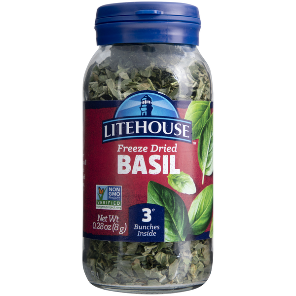 Litehouse Albahaca Liofilizada - Hierba Culinaria Premium