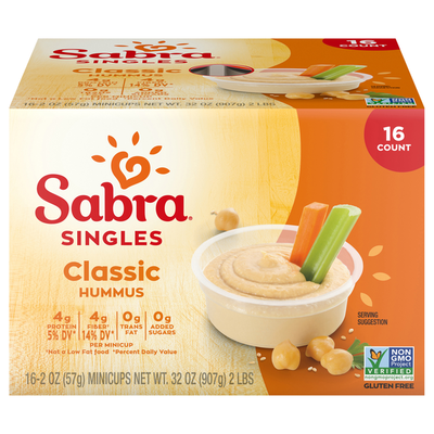 Sabra Classic Hummus Singles