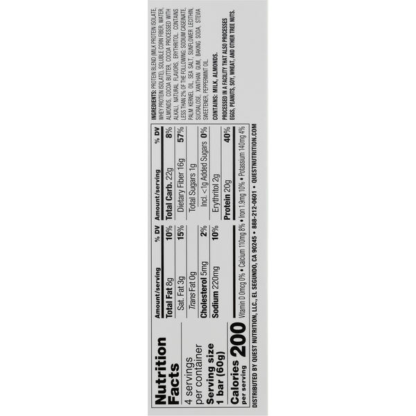 Quest Protein Bar - Mint Chocolate Chunk Flavor