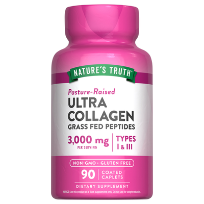 Colágeno Hidrolizado de Nature's Truth 3,000 mg más C, Tabletas