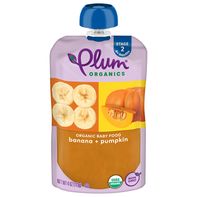 Comida para bebés de plátano y calabaza de Plum Organics