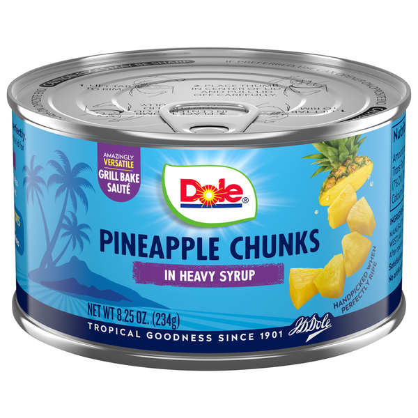 Trozos de Piña Dole en Jarabe Espeso