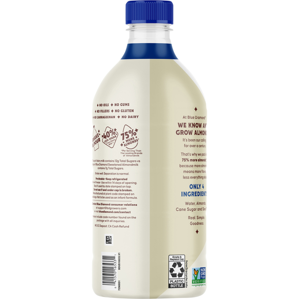 Lait d'amande sucré Simple de Blue Diamond