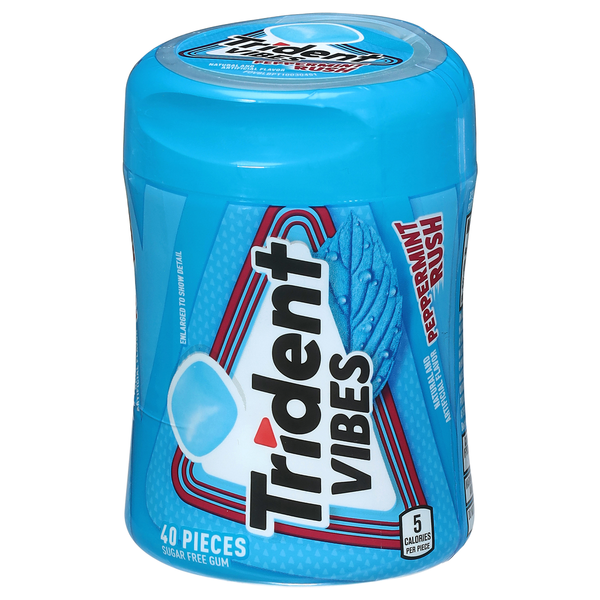 Gomme à mâcher Trident sans sucre goût menthe poivrée