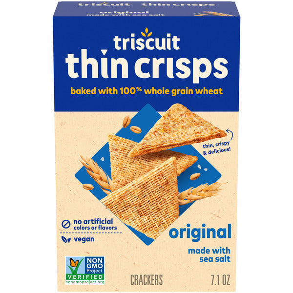TRISCUIT Thin Crisps Original Whole Grain Wheat Crackers - 7 oz