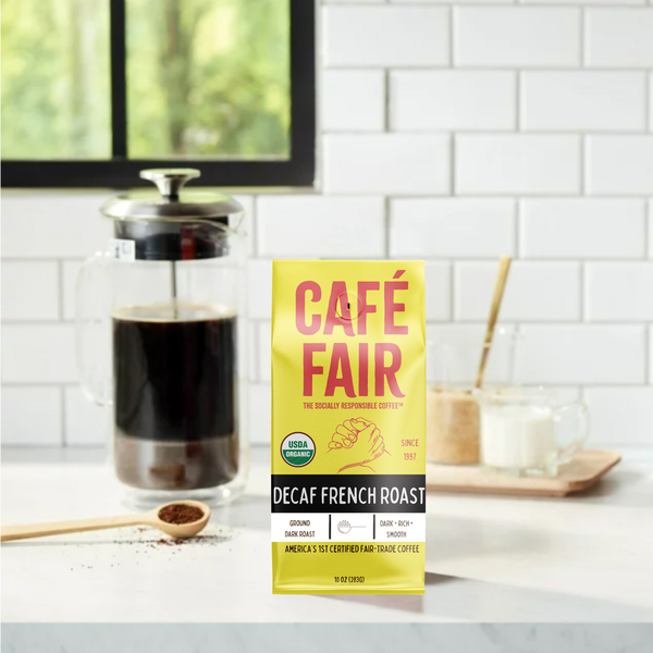 Café Fair Bio Décaféiné Torréfié à la Française Café Moulu