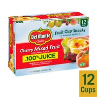 Del Monte Cherry Mixed Fruit Cup Snacks