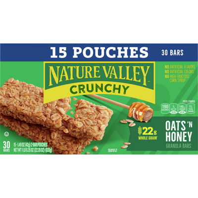 Nature Valley Avena y Miel Barras de Granola Crujientes