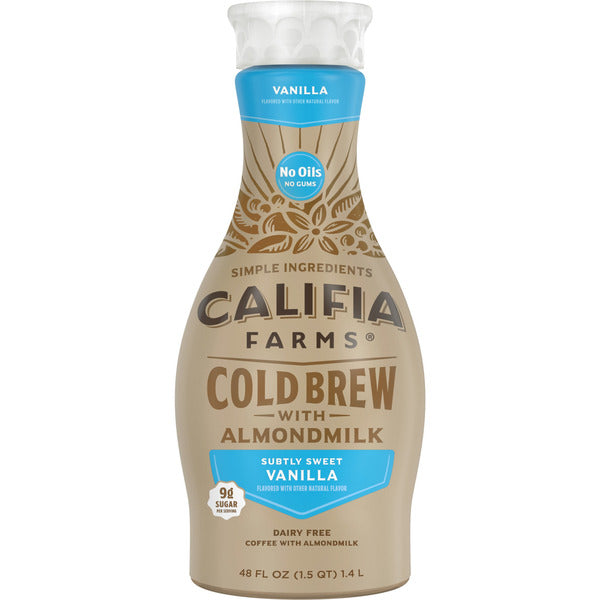 Café glacé à la vanille Califia Farms avec lait d'amande