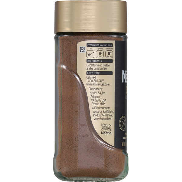 NESCAFÉ Espresso décaféiné moulu Gold avec crema veloutée