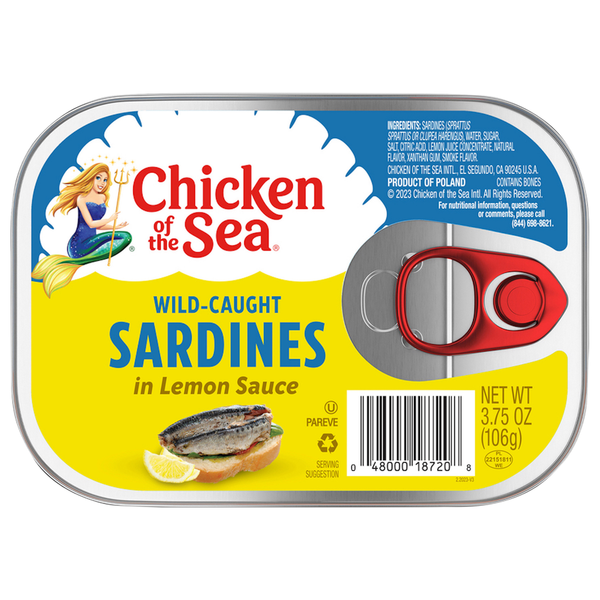 Sardines sauvages en sauce au citron de Chicken of the Sea