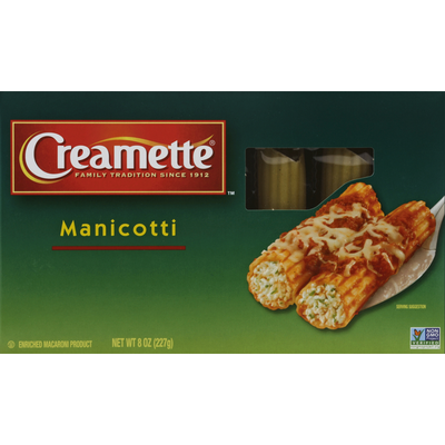Creamette Manicotti - Premium Pasta for Culinary Creations