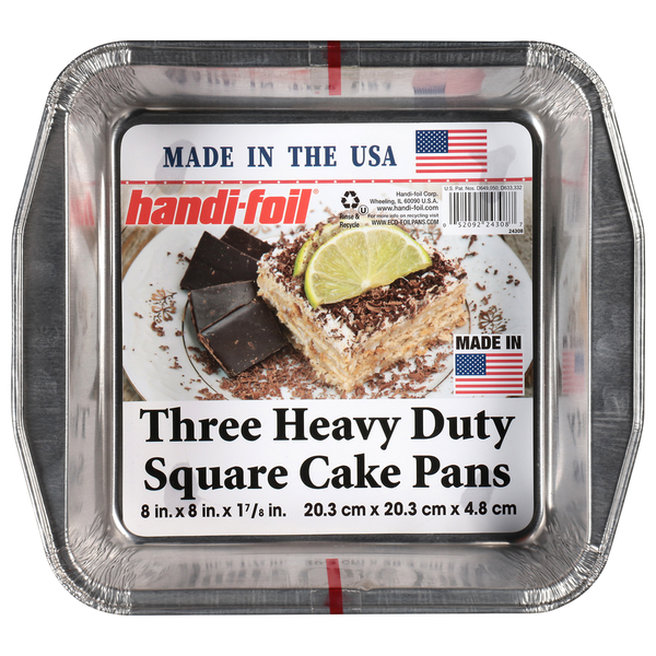 Bandejas para Pasteles Cuadradas de Alta Resistencia Handi-foil