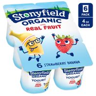 Tazas de Yogur de Leche Entera Orgánica para Niños de Stonyfield