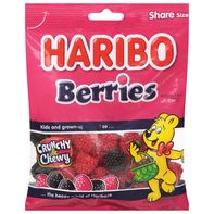 HARIBO Gummy Candy, Berries, Tamaño para Compartir