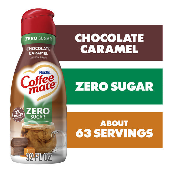 Crema de café Coffee mate con sabor a chocolate y caramelo