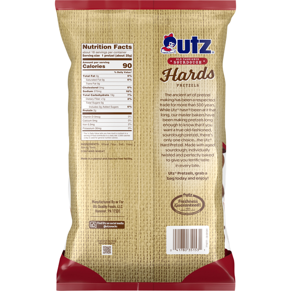 Bretzels durs au levain à l'ancienne Utz