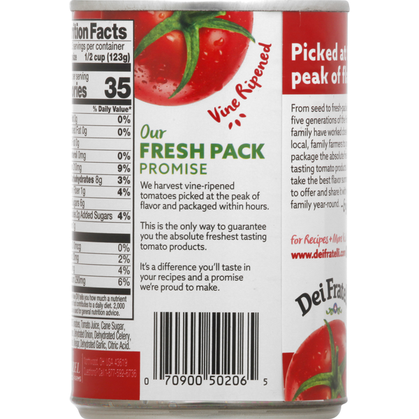 Tomates Diced Petite Dei Fratelli con Cebolla, Apio y Pimientos