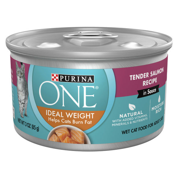 Purina ONE Natural Weight Control Wet Cat Food - Tender Salmon Recipe
