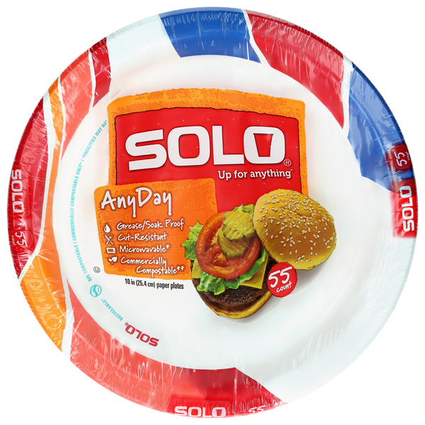 Assiettes en papier SOLO - Vaisselle jetable premium