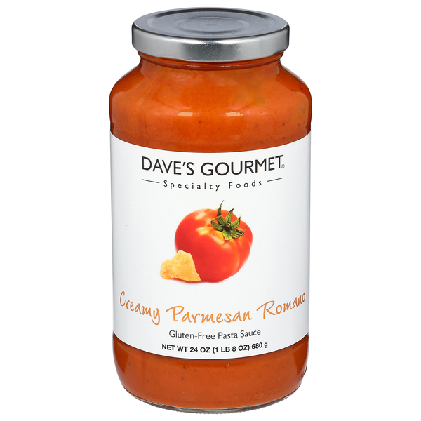 Salsa de Pasta Cremosa de Parmesano y Romano Sin Gluten de Dave