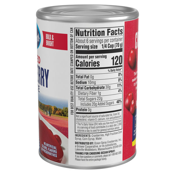 Ocean Spray Jellied Cranberry Sauce - Premium Canned Side Dish