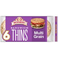 Brownberry Multigrain Sandwich Thins - Pan de Sándwich Pre-Cortado