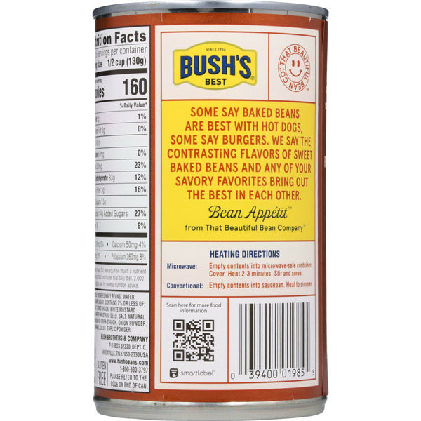 Haricots cuits au miel doux Bush's Best