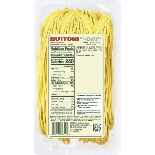 Buitoni Espagueti - Pasta Italiana Premium