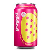 Poppi Prebiotic Soda, Strawberry Lemon