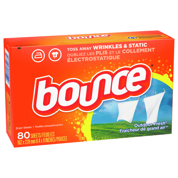 Feuilles de séchage Bounce, Fraîcheur extérieure