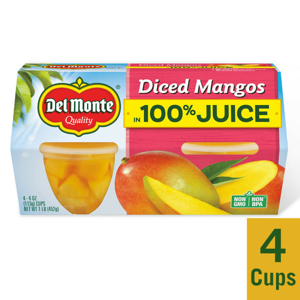Mangues en dés Del Monte dans un sirop léger