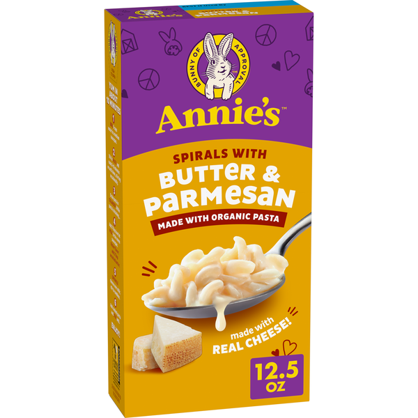 Annie's Organic Spirals Pasta with Butter and Parmesan Cheese