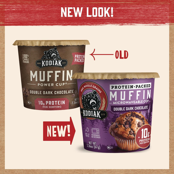Kodiak Double Dark Chocolate Minute Muffin in a Cup
