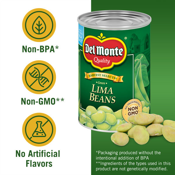 Haricots Lima Verts Del Monte - Qualité Premium