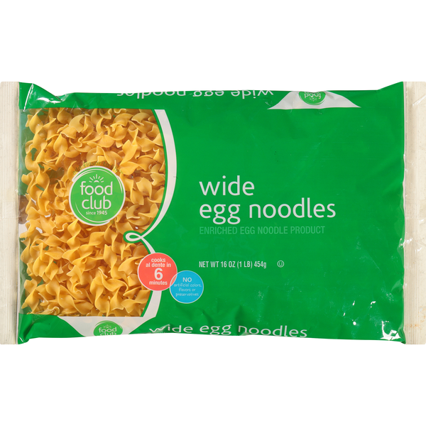 Nouilles aux œufs larges enrichies Food Club