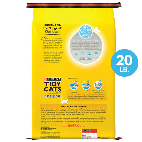 Purina Tidy Cats Non Clumping Cat Litter with Glade Clear Springs