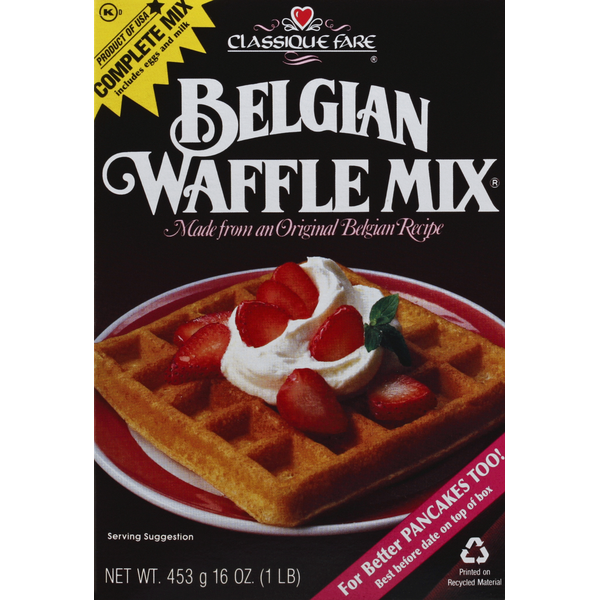 Mezcla para Waffles Belgas Classique Fare