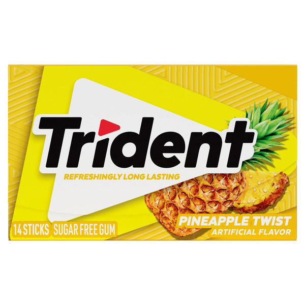 Trident Pineapple Twist Chewing Gum Sans Sucre