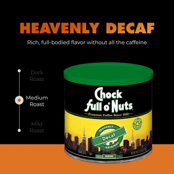Chock full o'Nuts Heavenly Original Decaf Medium Roast Coffee
