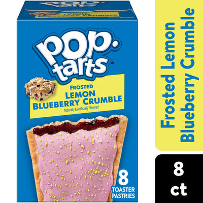 Pop-Tarts Frosted Lemon Blueberry Crumble Pastries - 8 Count