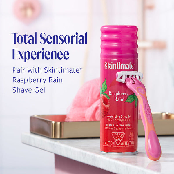Maquinillas desechables para mujeres Skintimate Skin Therapy Raspberry Rain